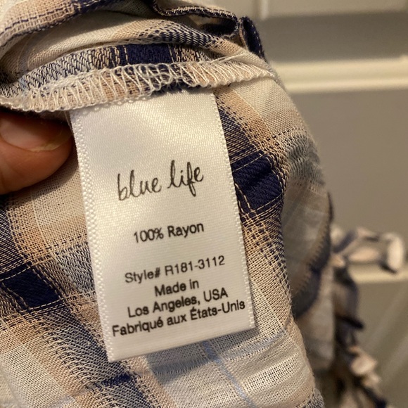 Blue Life Coppola Plaid Long Sleeve Romper- NWOT - Picture 10 of 10